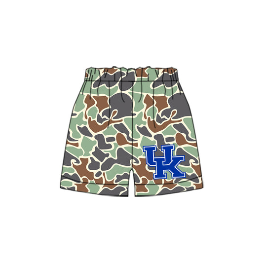 Preorder(moq 5) Baby Boys Green Camouflage UK Team Sports Shorts
