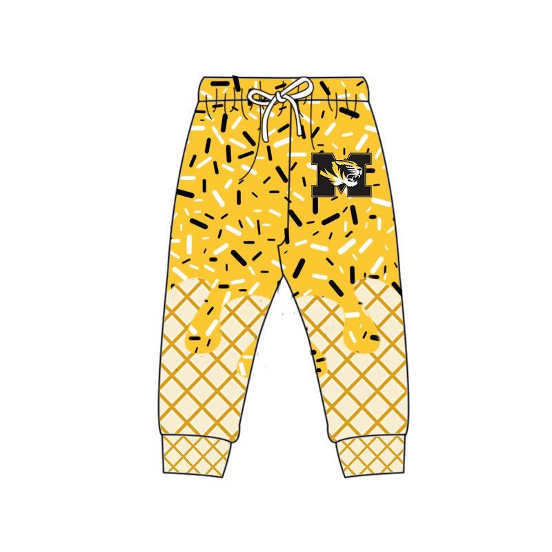Preorder (moq 5)Baby Boys Drip Sprinkles M Tigers Team Jogger Pants Bottom