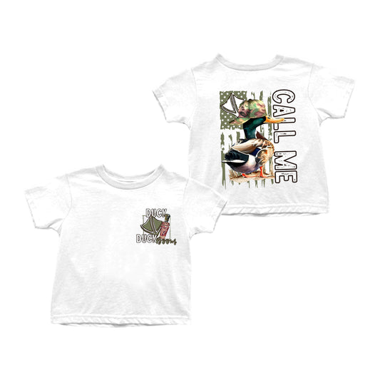 Baby Boys Call Me Duck Camo Short Sleeve Tee Shirts Tops preorder (moq 5)