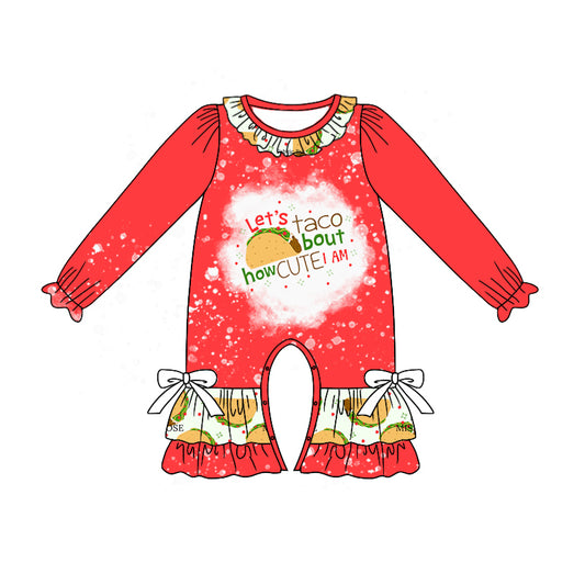 Baby Infant Girls Taco Ruffles Rompers preorder(moq 5)