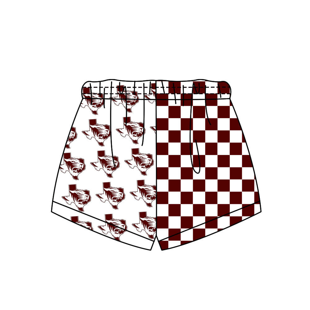Preorder (moq 5)Baby Boys Girls Team Checked Shorts Bottom