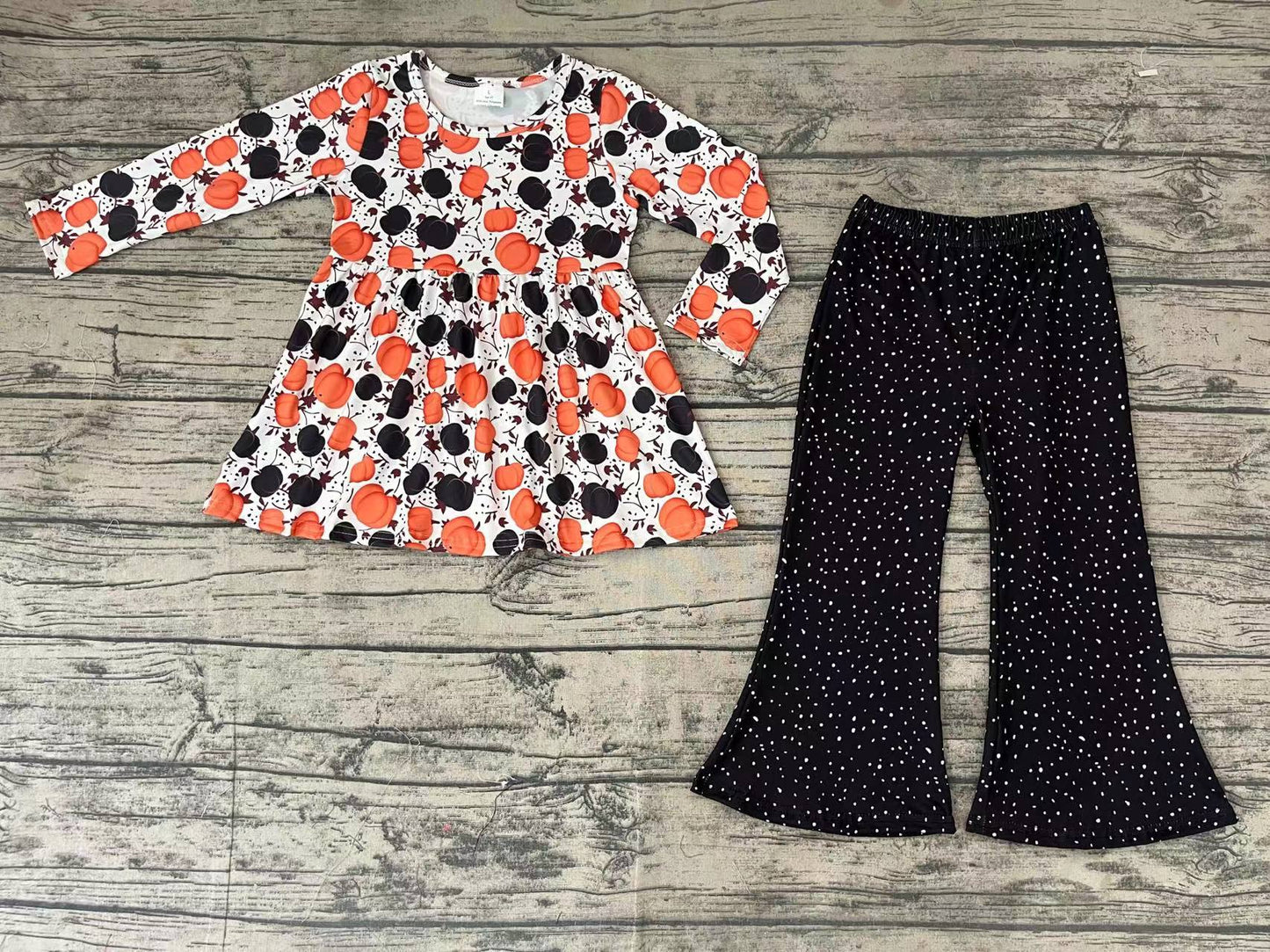 Baby Girls Pumpkin Fall Bell Pants Sets