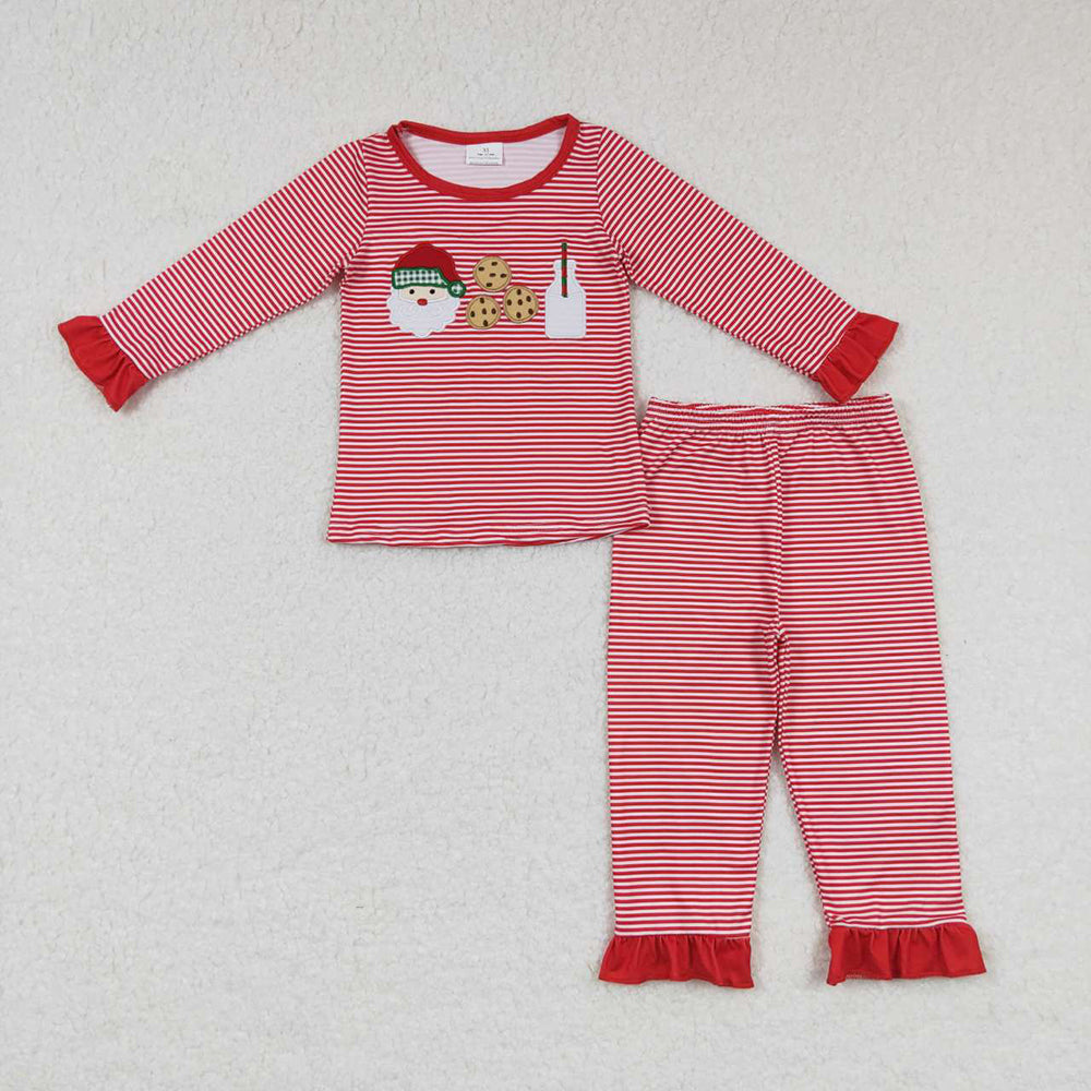 Kids Children Christmas Santa Cookie Sibling Styles Clothing Sets