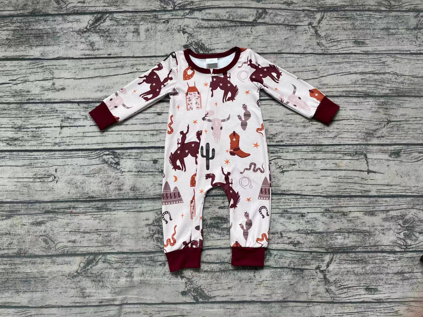 Baby Boys Western Rodeo Rompers