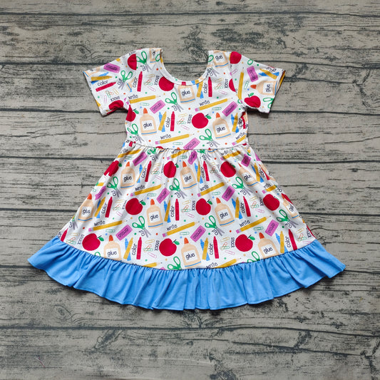 Baby Girls Back To School Ruffle Dresses