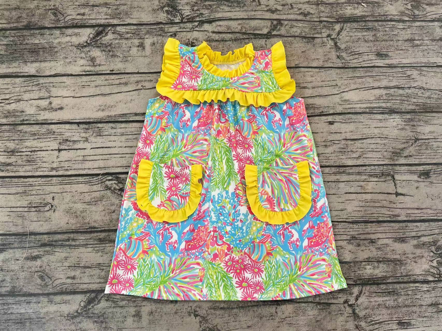 Baby Girls Summer Floral Knee Length Dresses