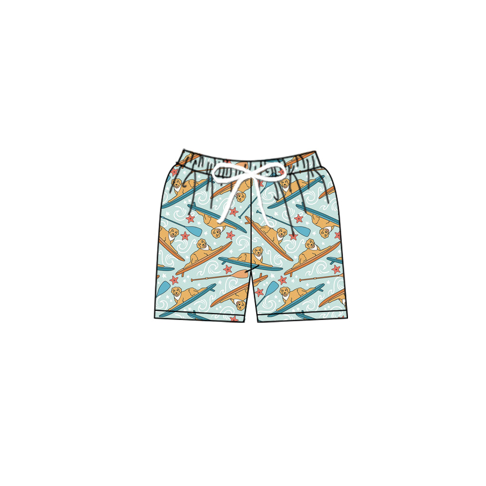 Preorder (moq 5)Baby Boys Dogs Beach Swimming Trunks Shorts Bottom