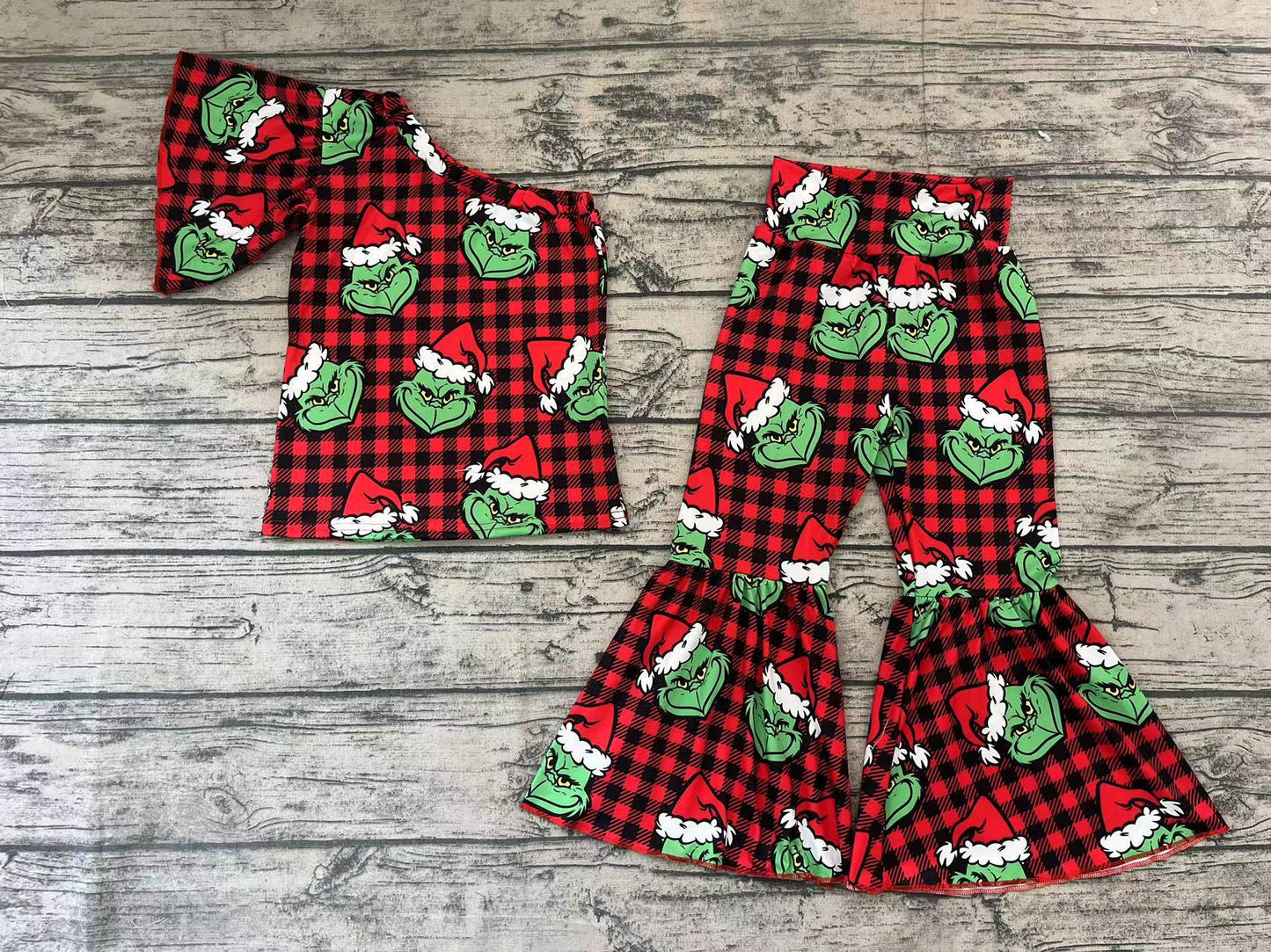 Baby Girls Christmas Frog Bell Pants Clothes Sets