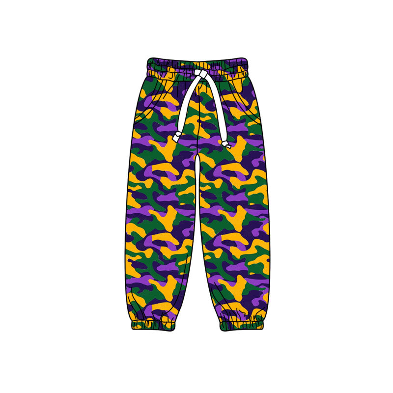 Pre-order(moq5)  Boys’ Camouflage Jogger Pants, Fall Elastic Waist with Drawstring, Casual Tapered Cuffed Pants