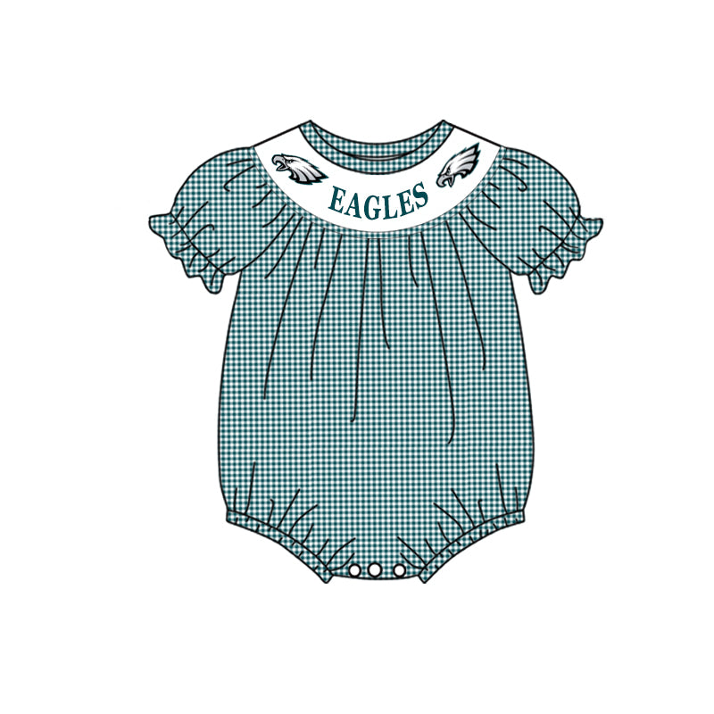 Baby Girls Eagles Short Sleeve Team Rompers preorder(moq 5)