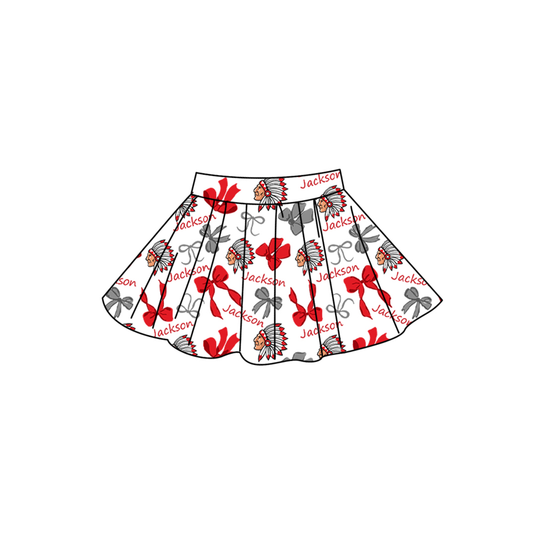 Preorder (moq 5) Baby Girls Bows Jackson Team Skirt Shorts Bottom