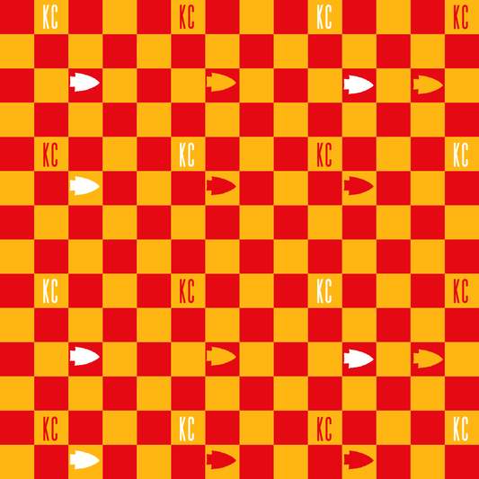 Preorder (moq 5)Baby Girls Red Orange Checked KC Team Shorts Bottoms