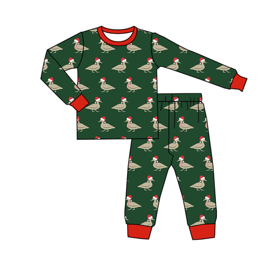 Baby Boys Christmas Ducks Top Pants Pajamas Clothes Sets preorder(MOQ 5)