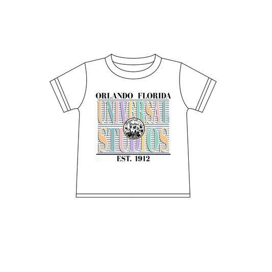Preorder (moq 5)Baby Boys Short Sleeve Universal Studios T-shirts Top