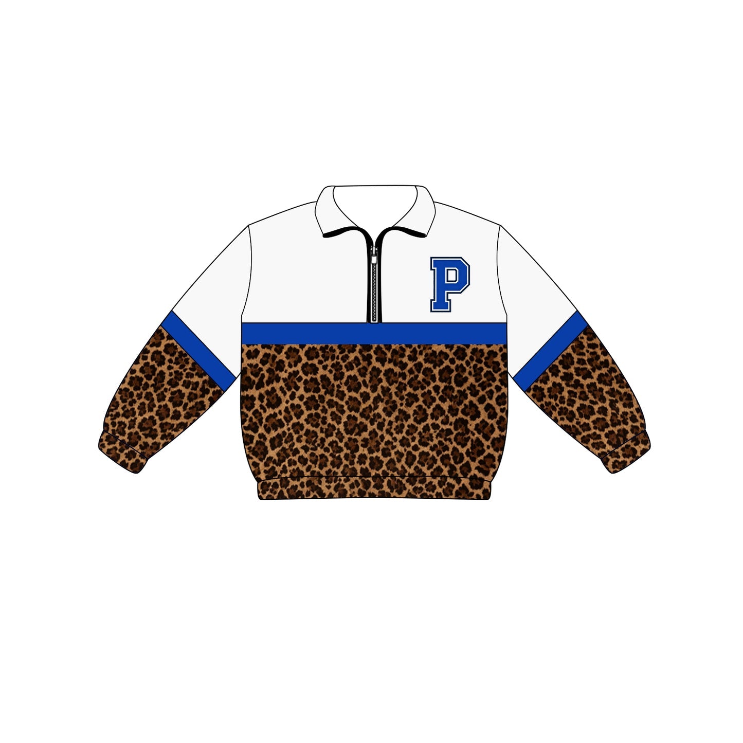 Preorder (moq 5)Baby Boys Long Sleeve Team Zip Pullovers Tops