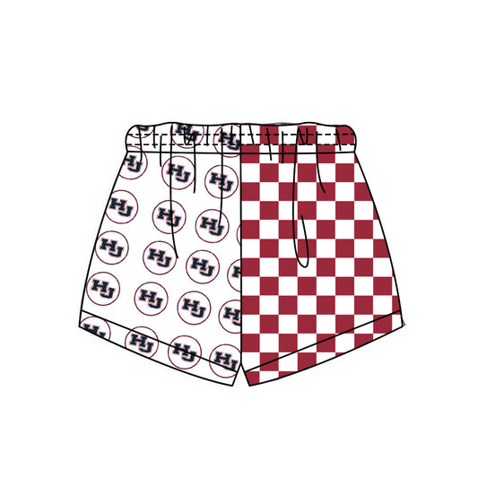 Preorder (moq 5)Baby Boys Girls Team Checked Shorts Bottom