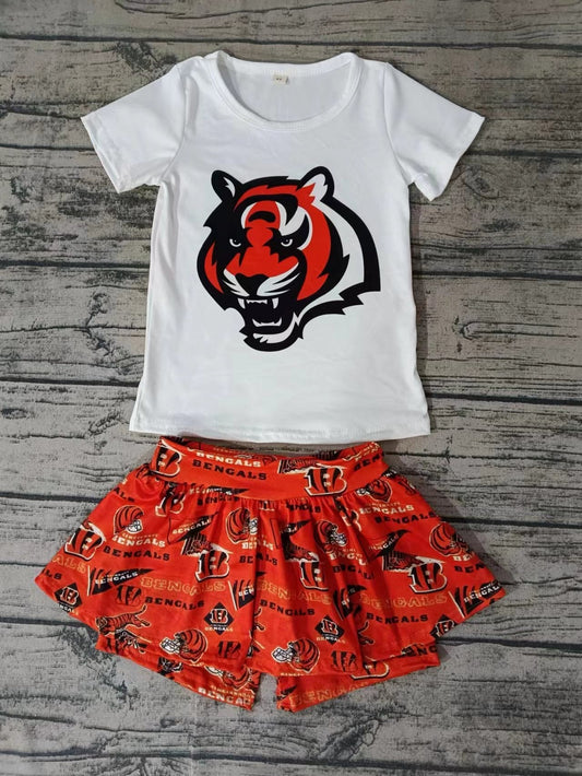 Baby Girls Tiger Team Top Shorts Skirts Clothes Sets split order preorder May 30th