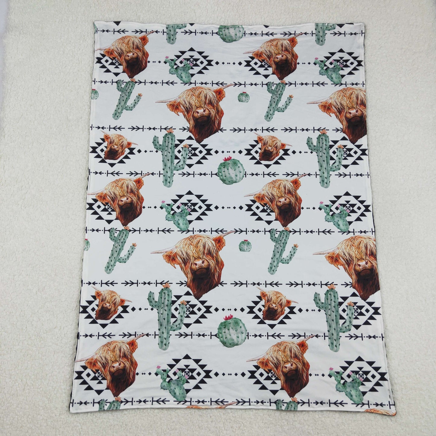 Baby Toddler Children Western Highland Cows Blankets