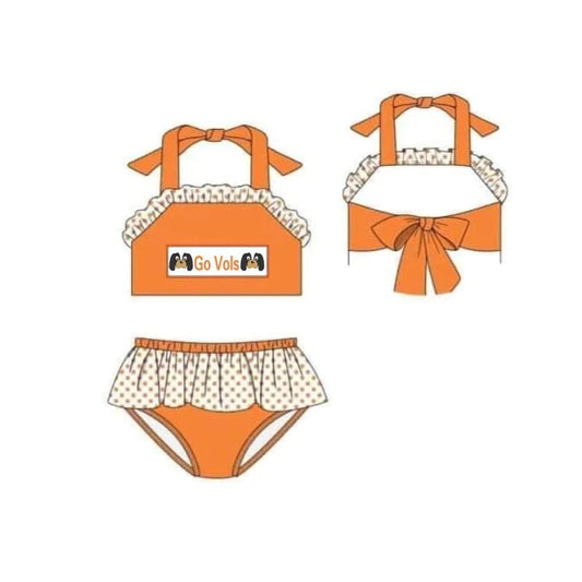 Baby Girls 2pcs team swimsuits preorder(MOQ 5)