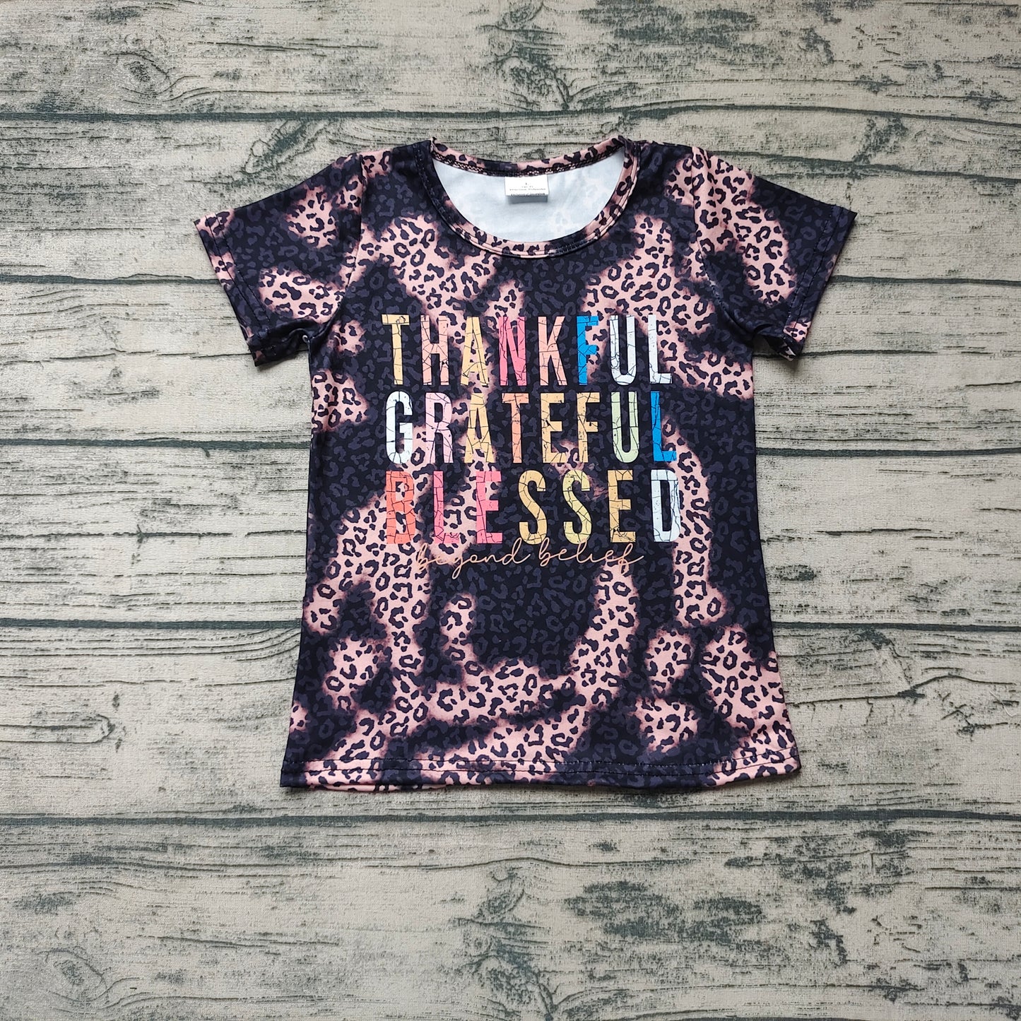 Baby Girls Thankful Short Sleeve Shirts Tops