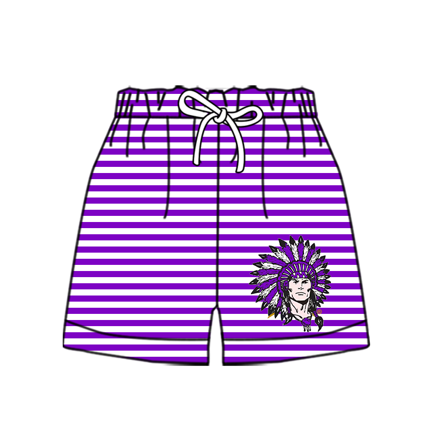 Preorder moq 5 Baby Boys Team Stripe Shorts Bottom