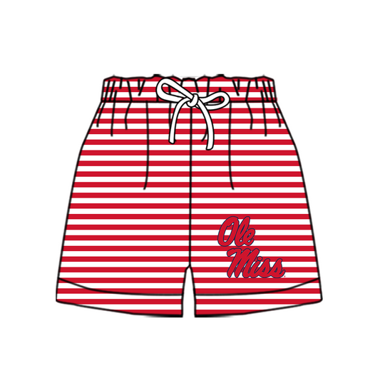 Preorder moq 5 Baby Boys Team Stripe Shorts Bottom