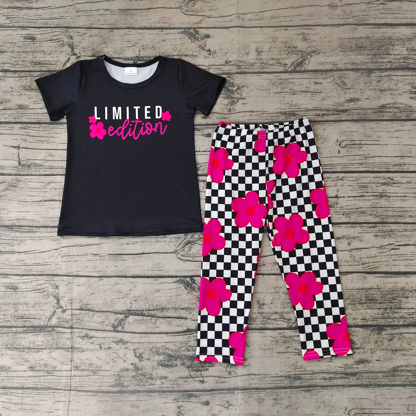 Baby Girls Limited Edition Check Pants Clothes Sets