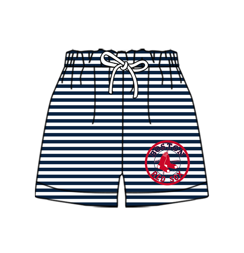 Preorder moq 5 Baby Boys Team Stripe Shorts Bottom