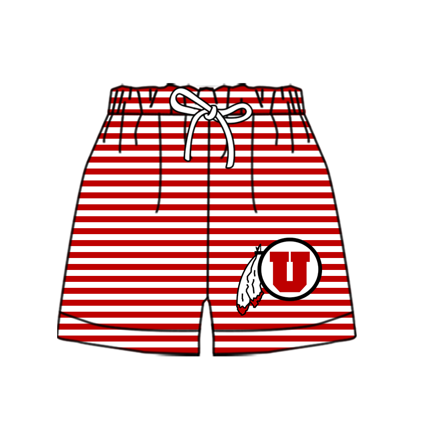 Preorder moq 5 Baby Boys Team Stripe Shorts Bottom