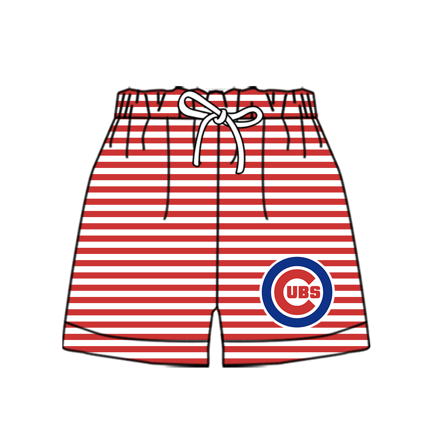 Preorder moq 5 Baby Boys Team Stripe Shorts Bottom
