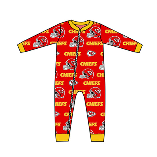 Baby Kids Team CH Long Sleeve Zip Rompers preorder(moq 5)