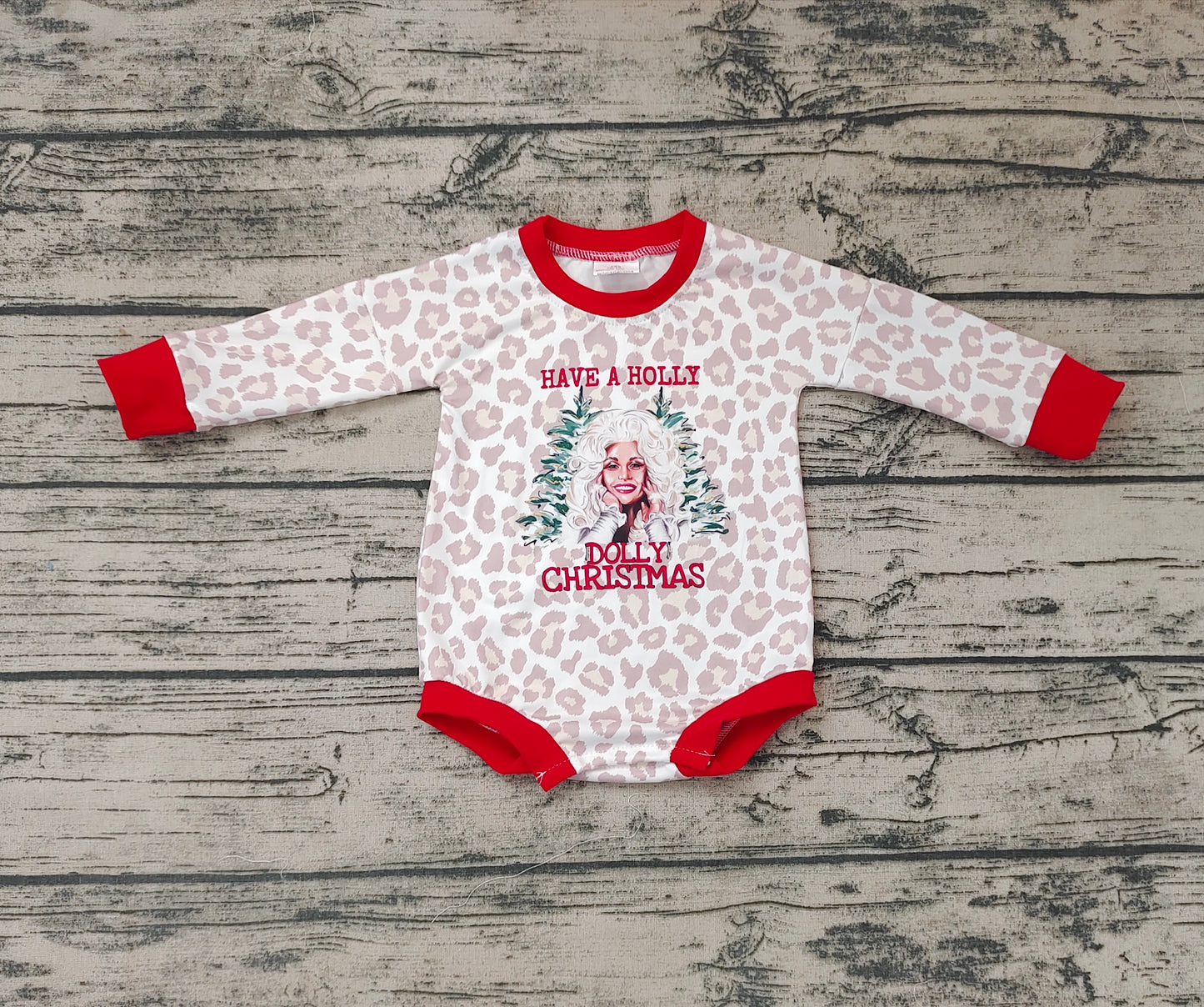 Baby Girls Christmas Holly Rompers