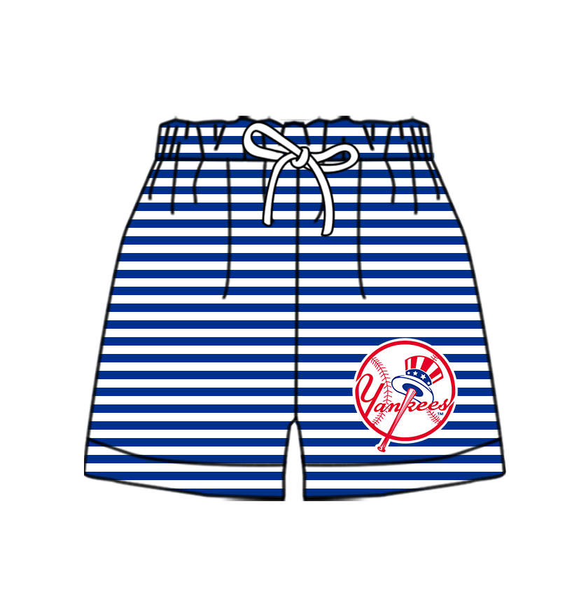 Preorder moq 5 Baby Boys Team Stripe Shorts Bottom