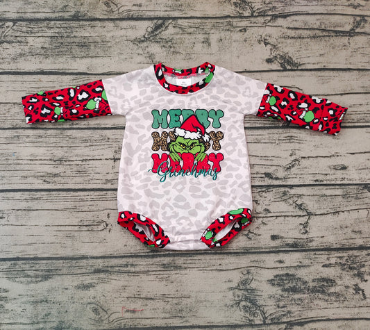 Baby Girls Christmas Frog Rompers