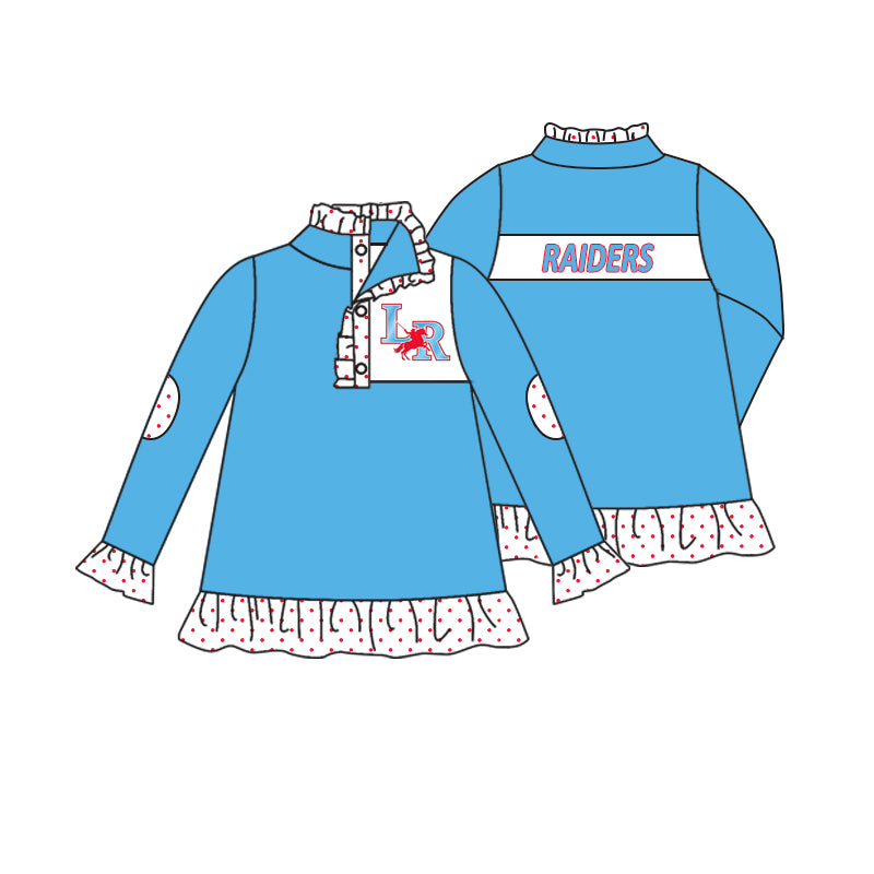 Baby Girls Team 2 Buttons Shirts Pullovers preorder(moq 5)