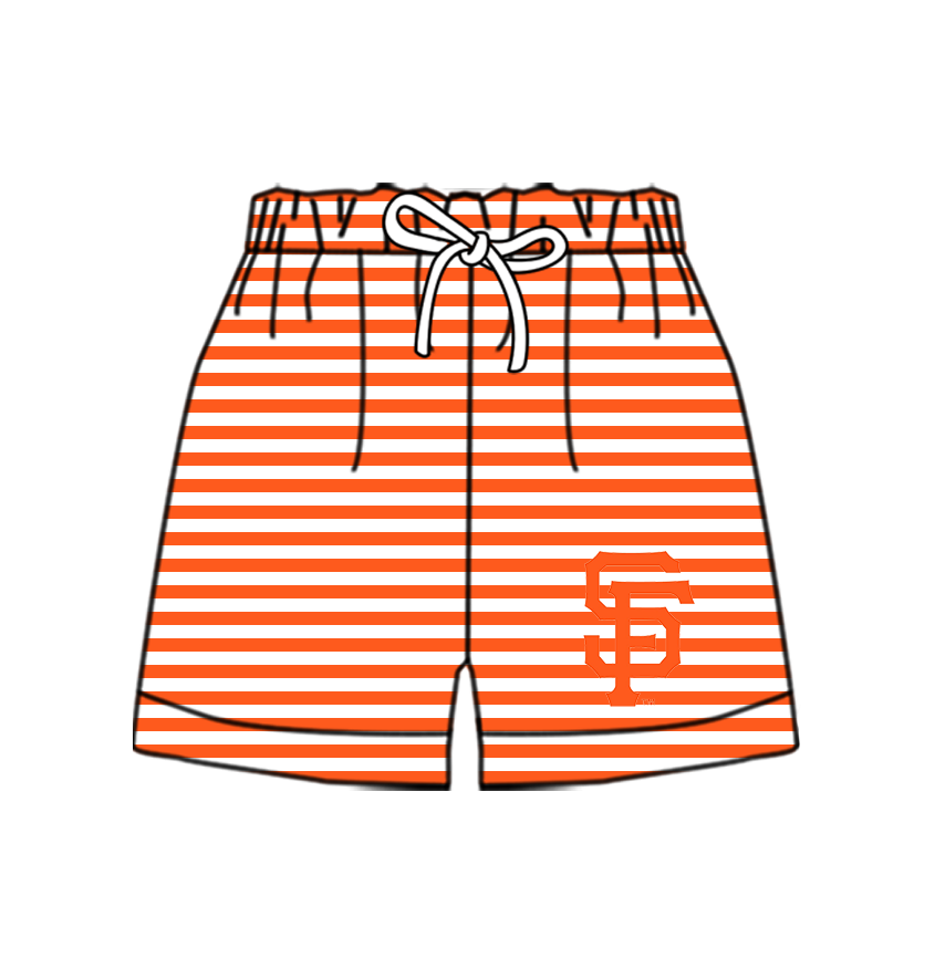 Preorder moq 5 Baby Boys Team Stripe Shorts Bottom