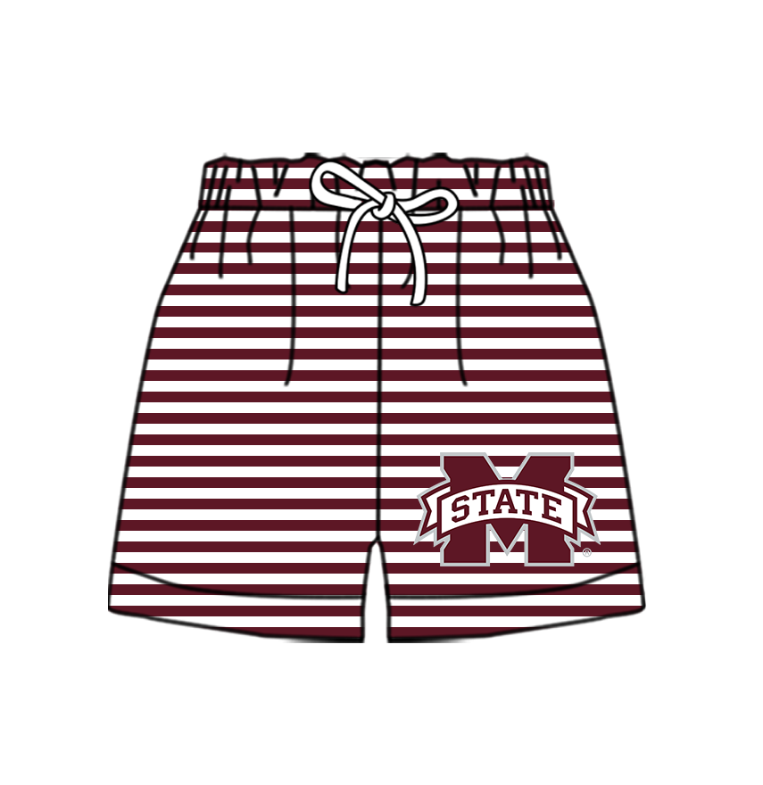 Preorder moq 5 Baby Boys Team Stripe Shorts Bottom