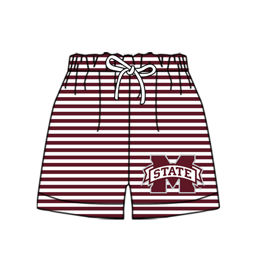 Preorder moq 5 Baby Boys Team Stripe Shorts Bottom