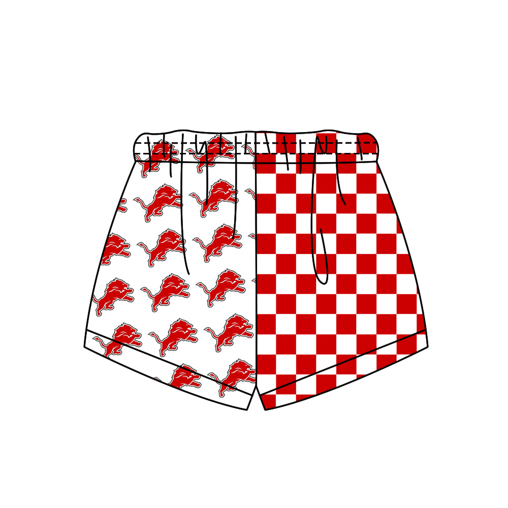 Preorder (moq 5)Baby Boys Girls Team Checked Shorts Bottom