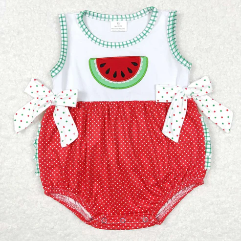 Baby Boys Watermelon Sibling Summer Rompers Clothes Sets