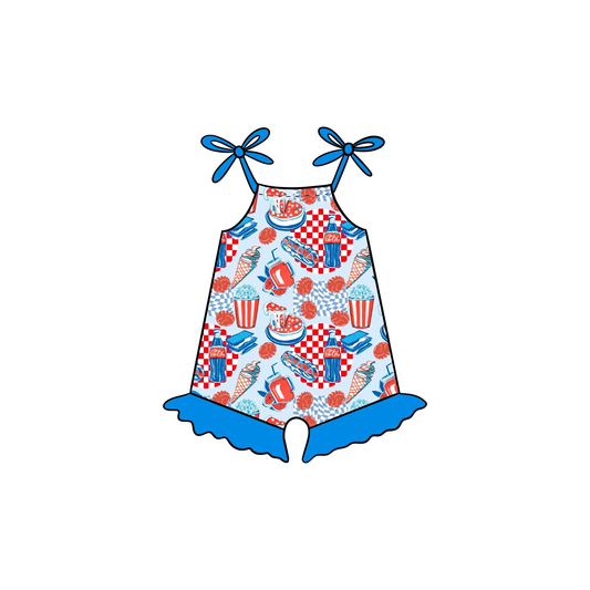 Baby Infant Girls Picnic Straps Rompers preorder split order May 28th