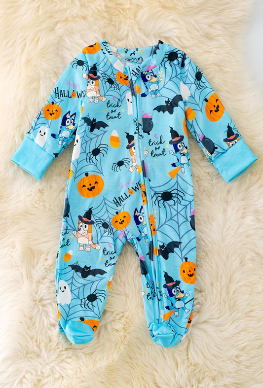 Baby Infant Girls Halloween Bats Pumpkins Rompers preorder(moq 5)