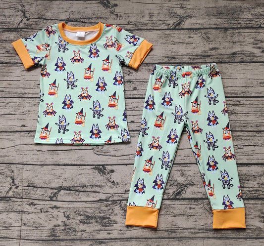 Baby Boys Halloween Dogs Shirt Pants Pajamas Outfits Clothes Sets