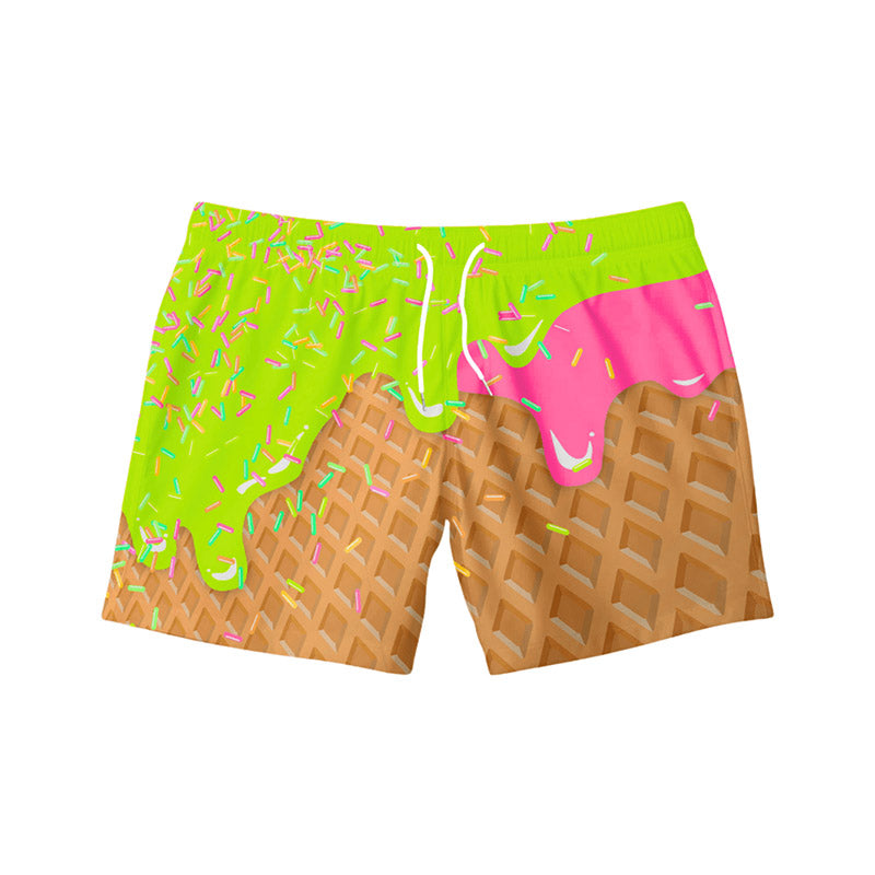 Preorder moq 5 Baby Boys Lime Chocolate Drips Shorts Bottoms
