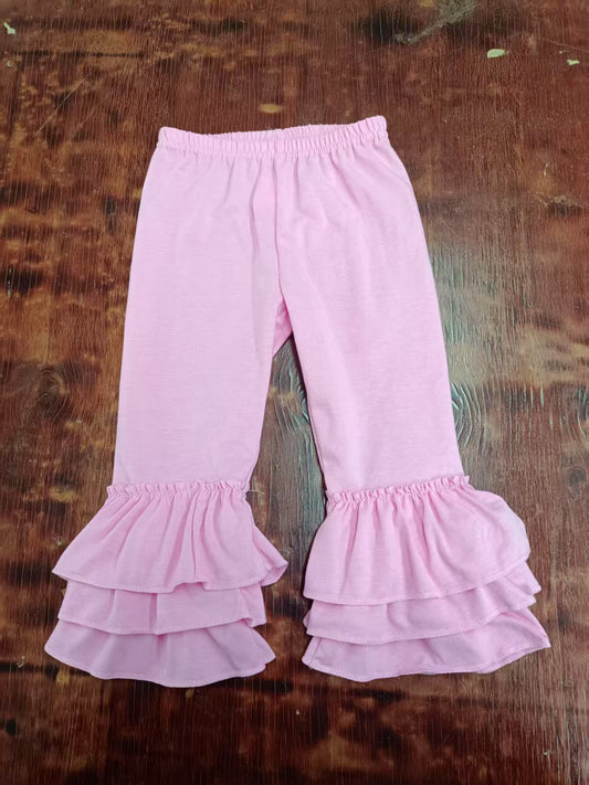 Preorder(moq 5) Baby Girls Pink Ruffle Pants
