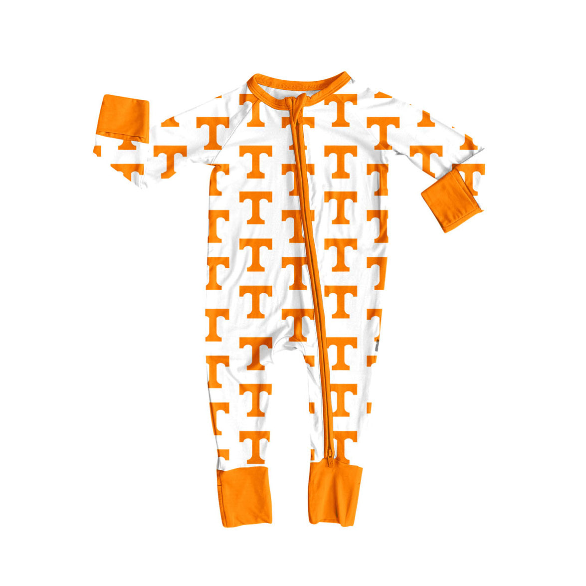Preorder moq 5 Baby Infant Boys Long Sleeves Orange T Plaid Zipper Romper