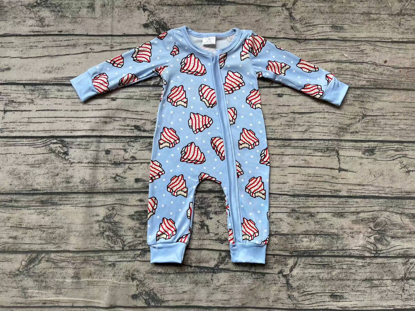 Baby Boys Christmas Tree Cake Rompers