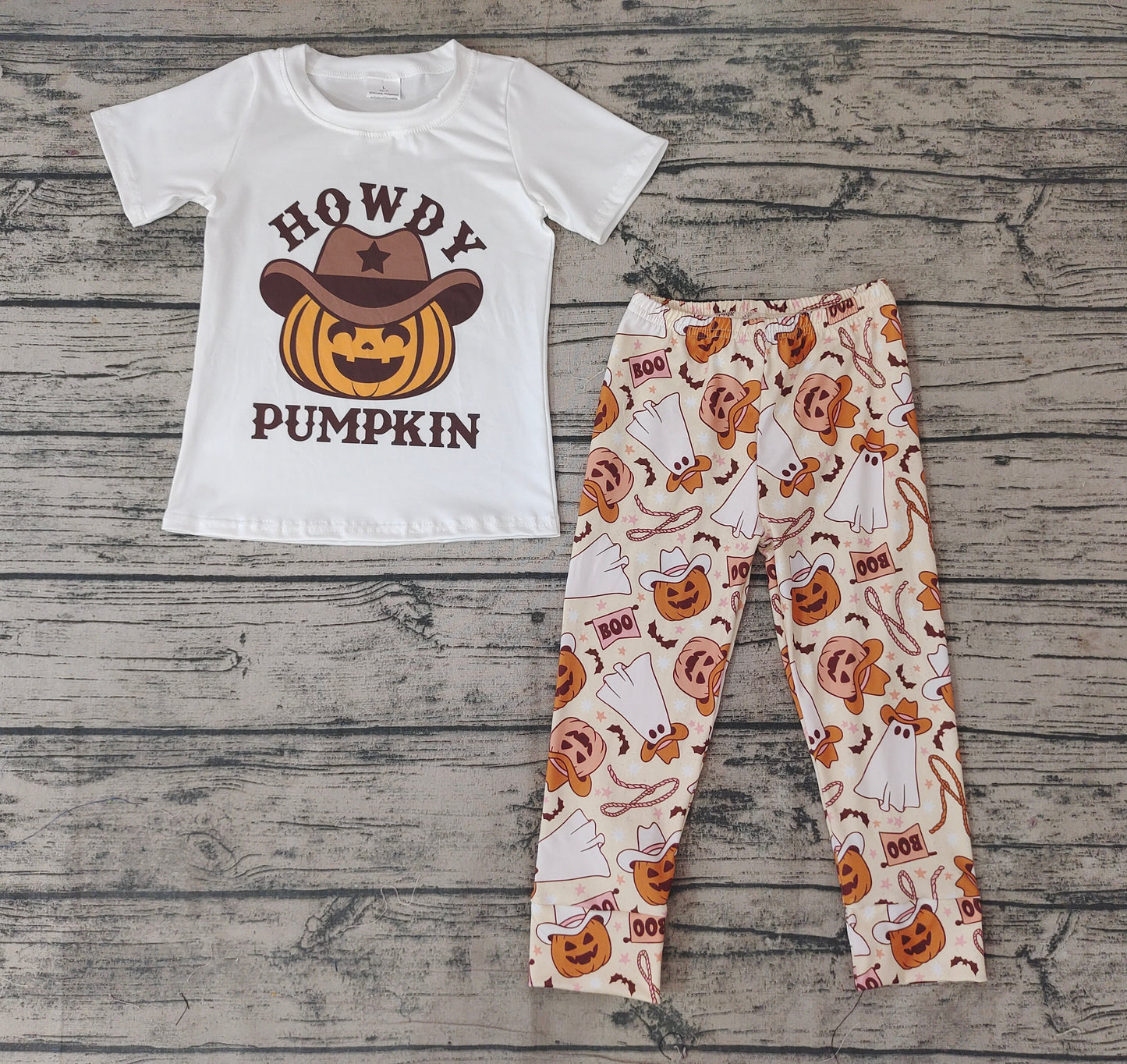 Baby Boys Howdy Pumpkin Pants Clothes Sets