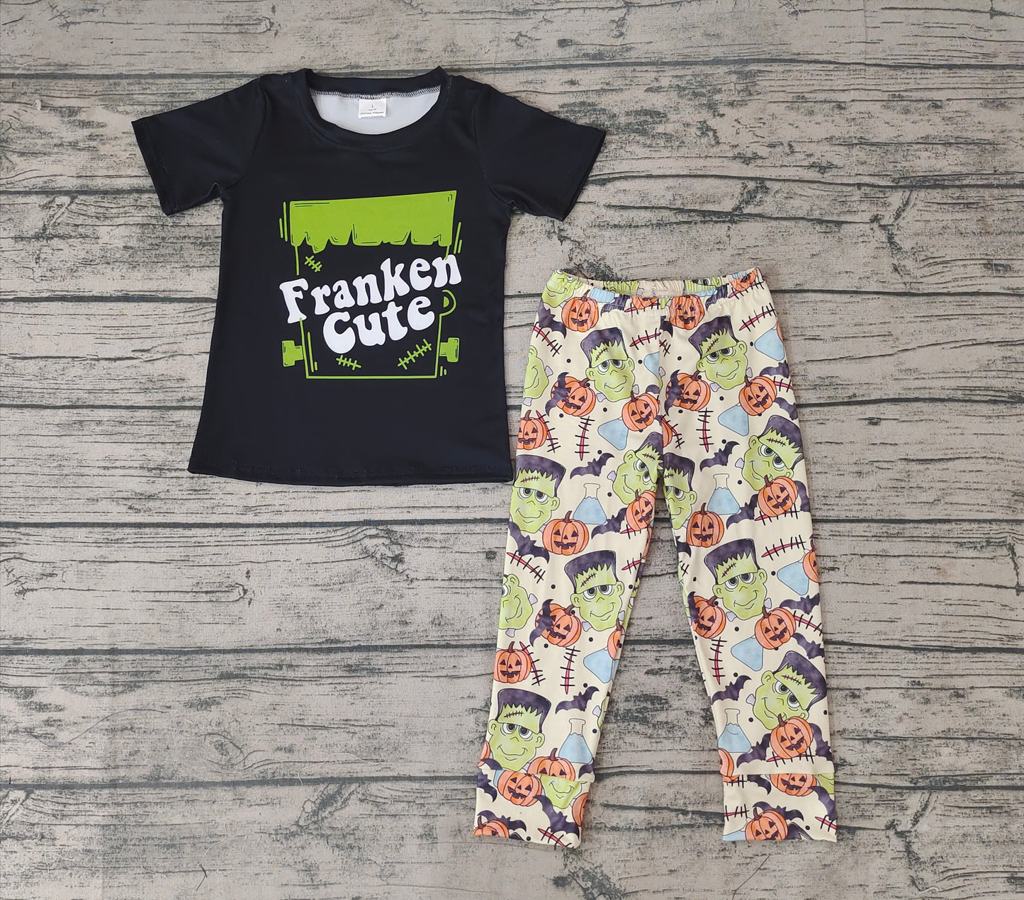 Baby Boys Green Cute Halloween Pants Clothes Sets