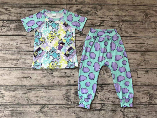 Baby Boys Green Charactor Monster Pants Clothes Sets